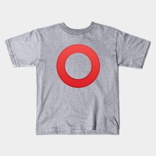 Omi Veve Red Circle Emoji Kids T-Shirt